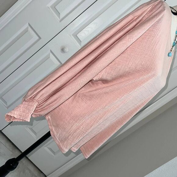 Max Studio Pink Poet Sleeve Blouse - XL (NWT) - Picture 2 of 10